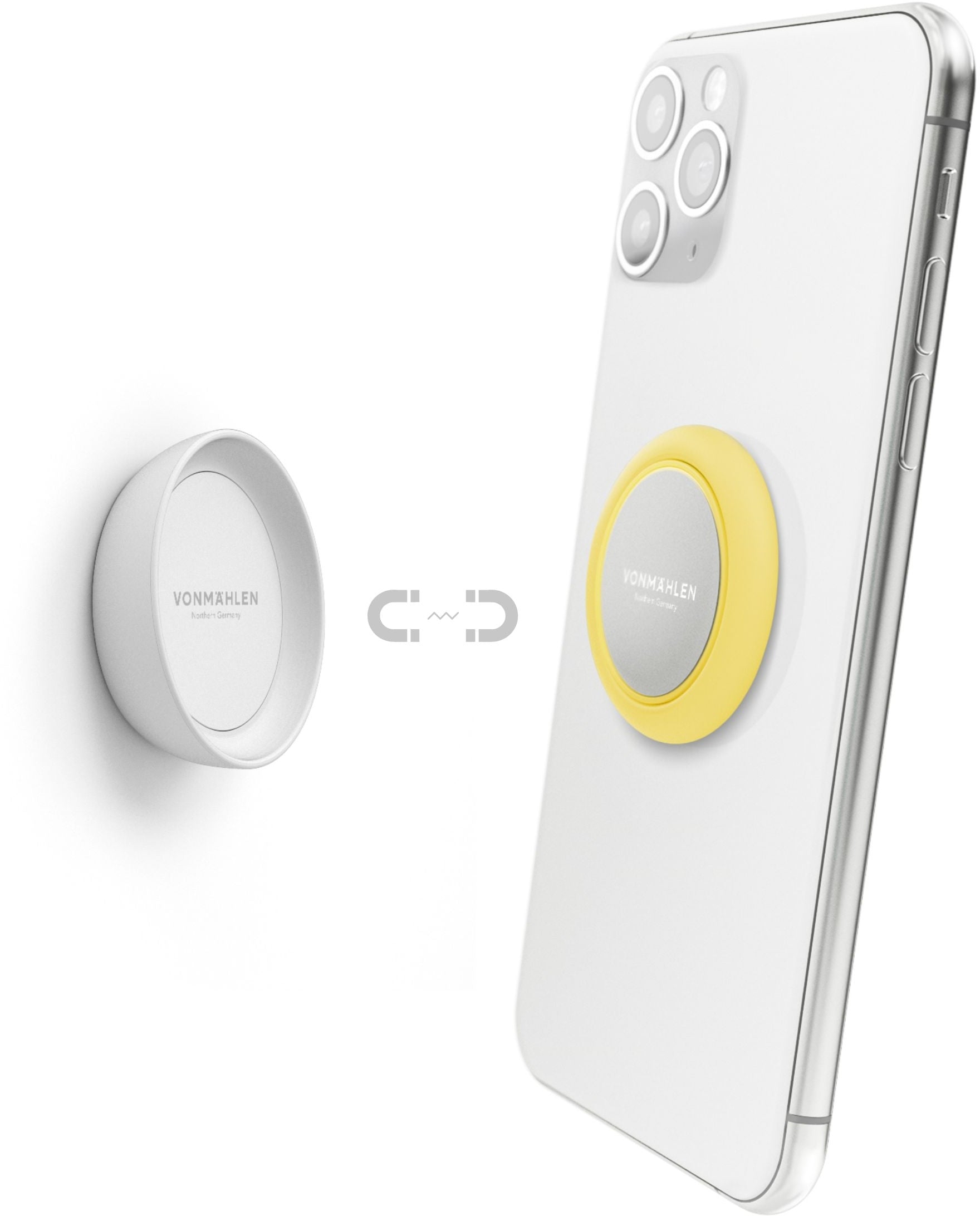 Vonmählen Backflip Signature Phone Grip + Magnetic Dot Vanilla Cream
