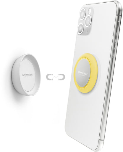 Vonmählen Backflip Signature Phone Grip + Magnetic Dot Vanilla Cream
