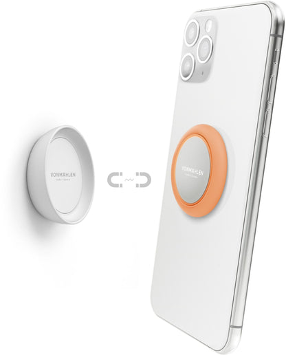 Vonmählen Backflip Signature Phone Grip + Magnetic Dot Peach