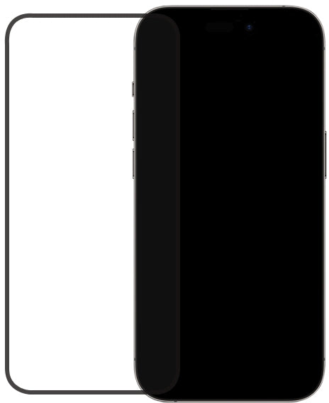 Mobilize Edge-To-Edge Glass Screen Protector Apple Iphone 14 Pro Black Full Glue