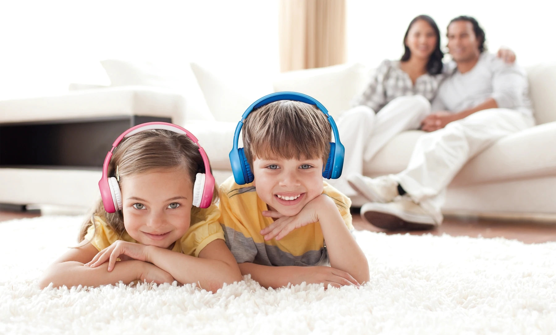Lenco Hpb-110Pk Lenco On-Ear Stereo Bluetooth Headset For Kids Pink