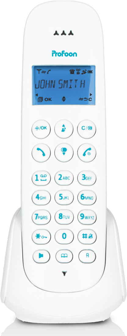 Profoon Pdx-300Bw Profoon Dect Telefoon White/Blue