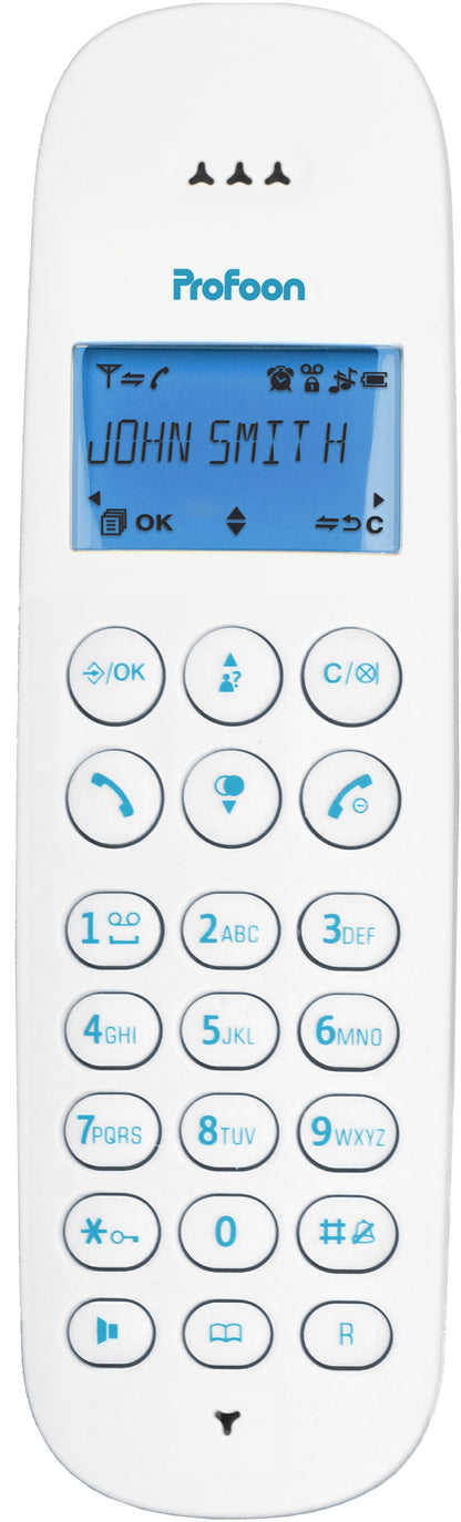 Profoon Pdx-300Bw Profoon Dect Telefoon White/Blue