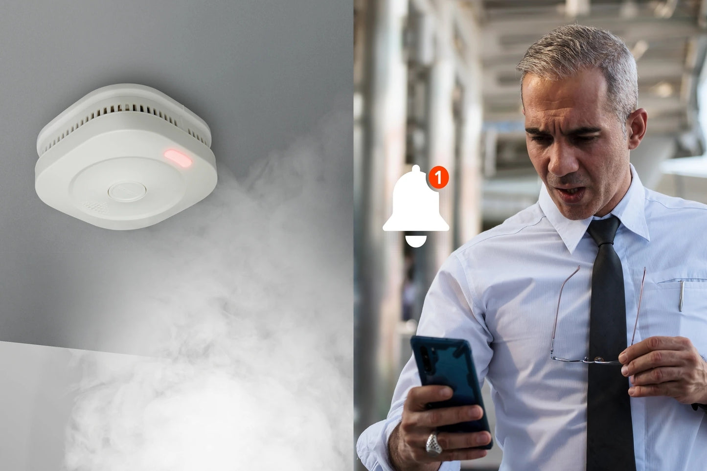 Alecto Smart Wifi Smoke Detector White