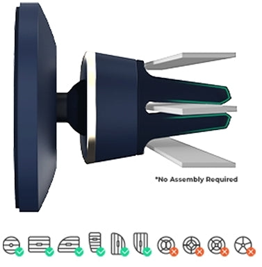 Iottie Velox Magsafe Magnetic Air Vent Mount Midnight Blue