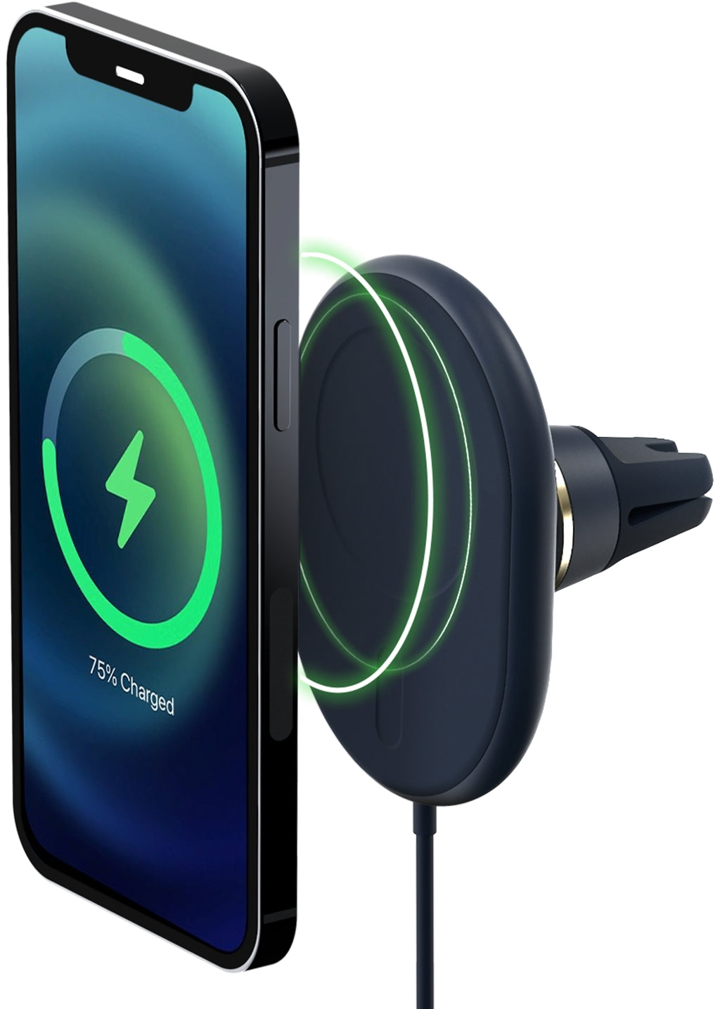 Iottie Velox Magsafe Magnetic Wireless Charging Air Vent Mount 7.5W Black