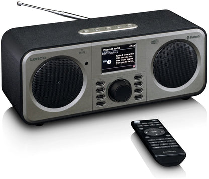 Lenco Dir-141Bk Lenco Internet Dab+ Bluetooth Radio Black/Silver