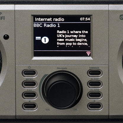 Lenco Dir-141Bk Lenco Internet Dab+ Bluetooth Radio Black/Silver