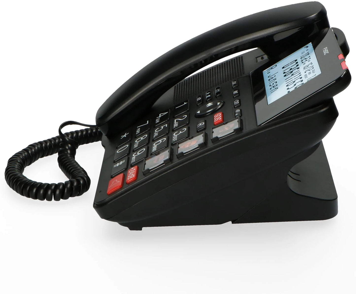 Fysic Fx-3960 Fysic Big Button Huistelefoon + Antwoordapparaat + Draadloze Sos Paniekknop Black