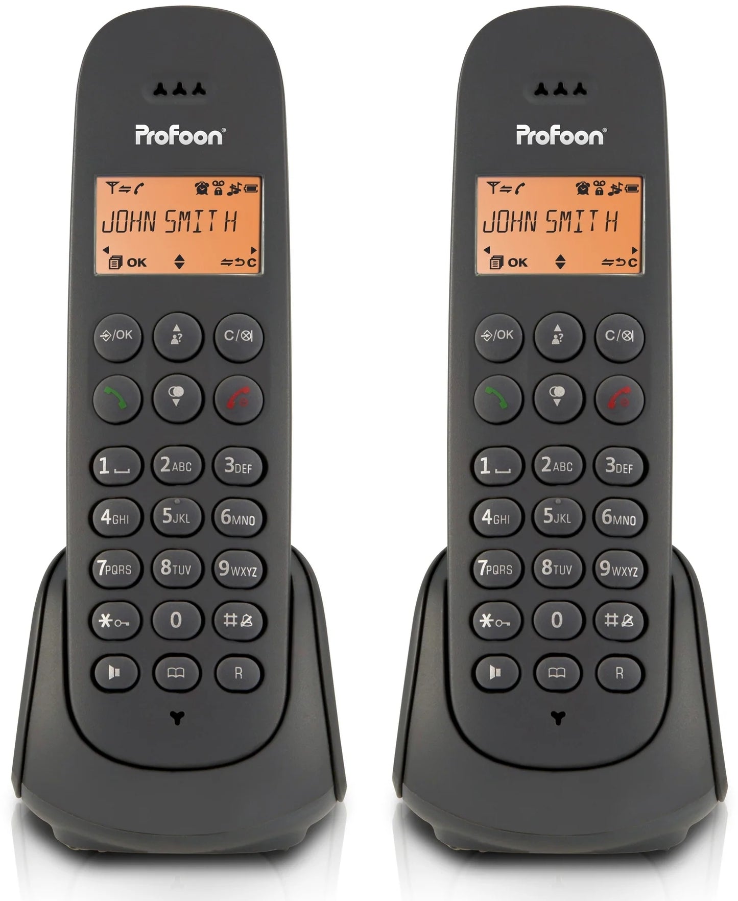 Profoon Pdx620 Profoon Duo Dect Telefoon Antraciet