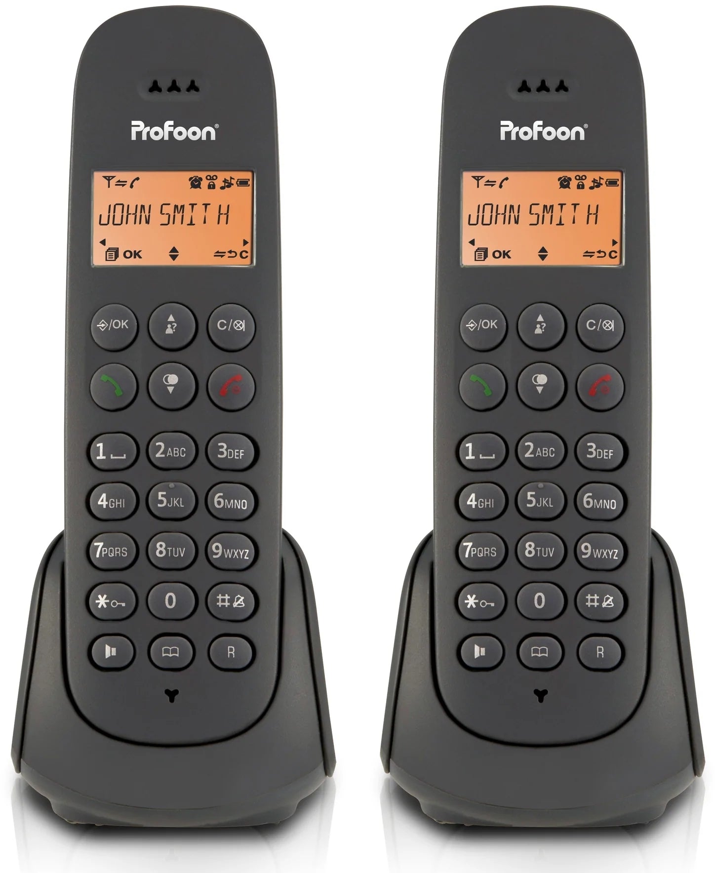 Profoon Pdx620 Profoon Duo Dect Telefoon Antraciet