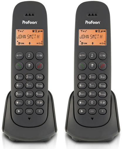 Profoon Pdx620 Profoon Duo Dect Telefoon Antraciet