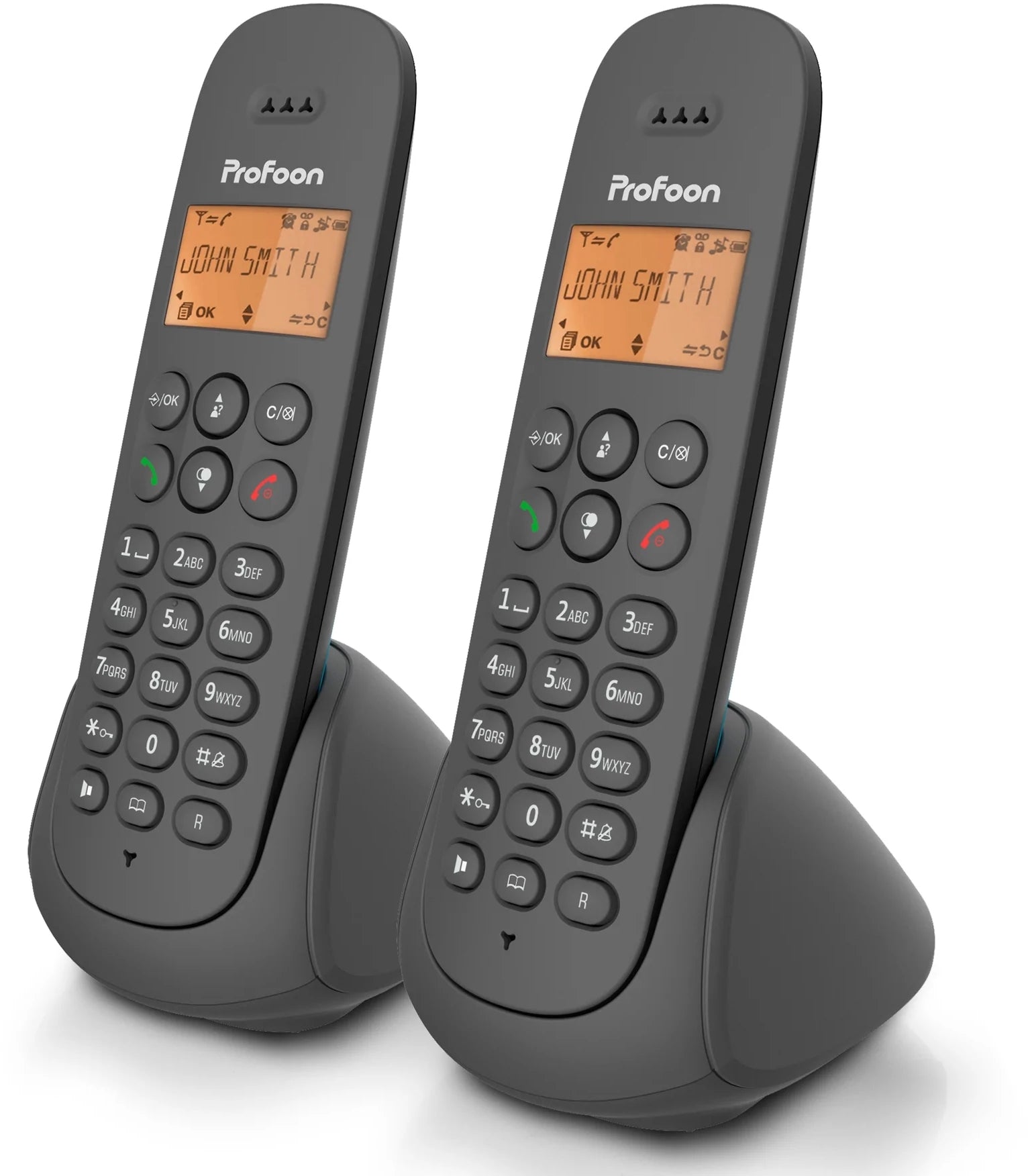 Profoon Pdx620 Profoon Duo Dect Telefoon Antraciet