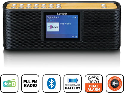 Lenco Pdr-045Bk Lenco Portable Internet Dab+ Bluetooth Radio Black
