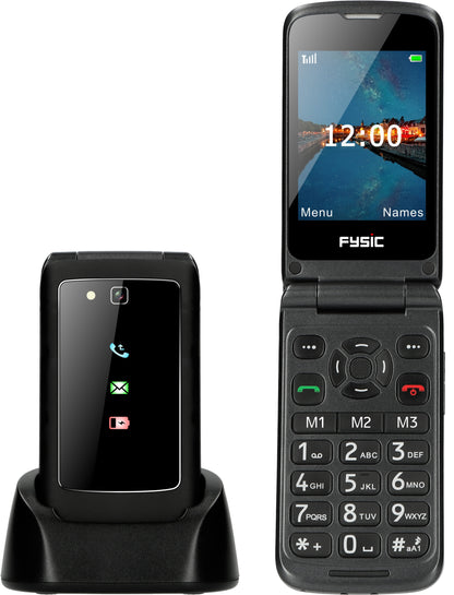 Fysic F15 Fysic Big Button Klap Gsm 4G Black