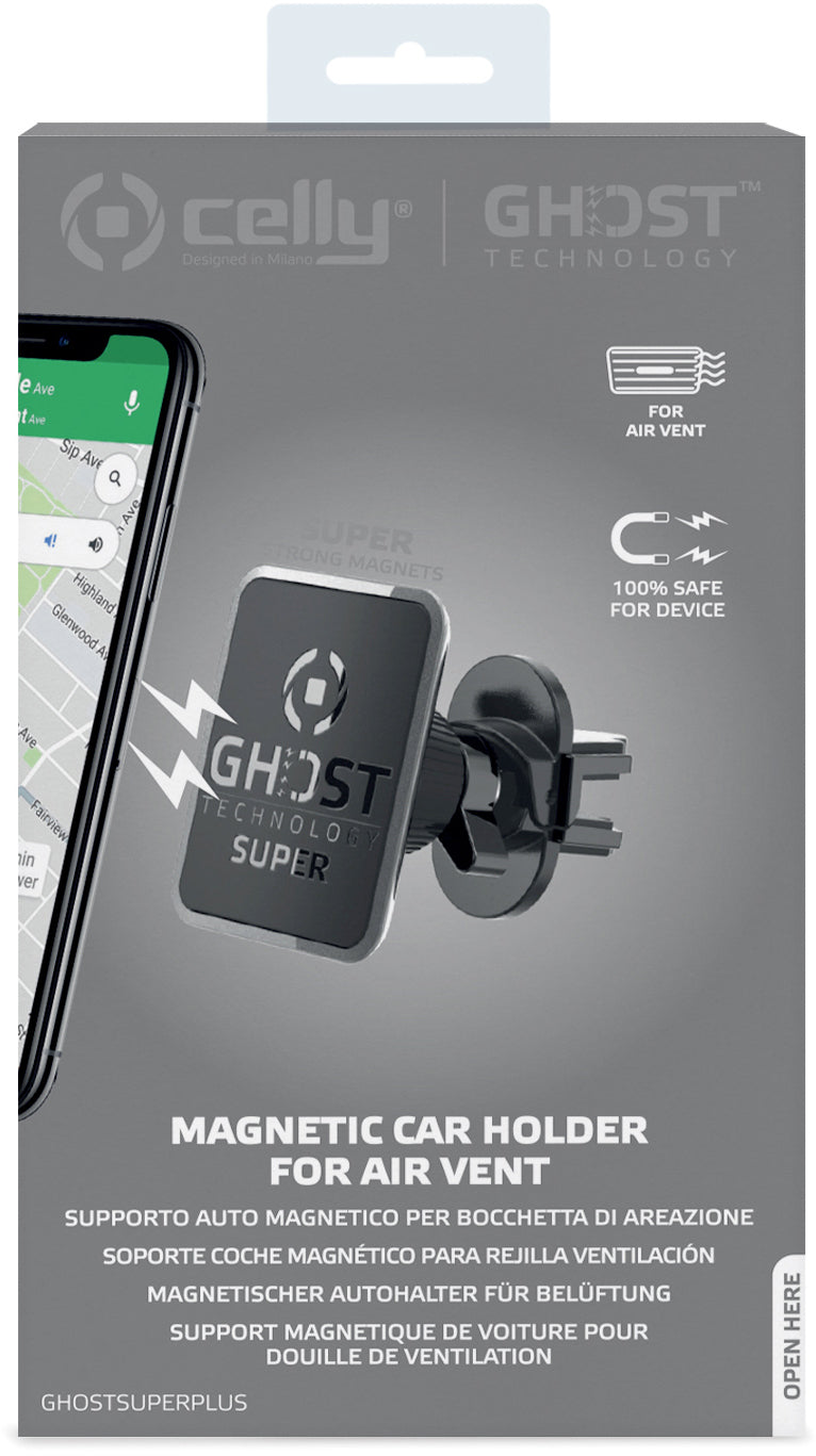 Celly Ghostsuperplus Universal Magnetic Car Holder Black