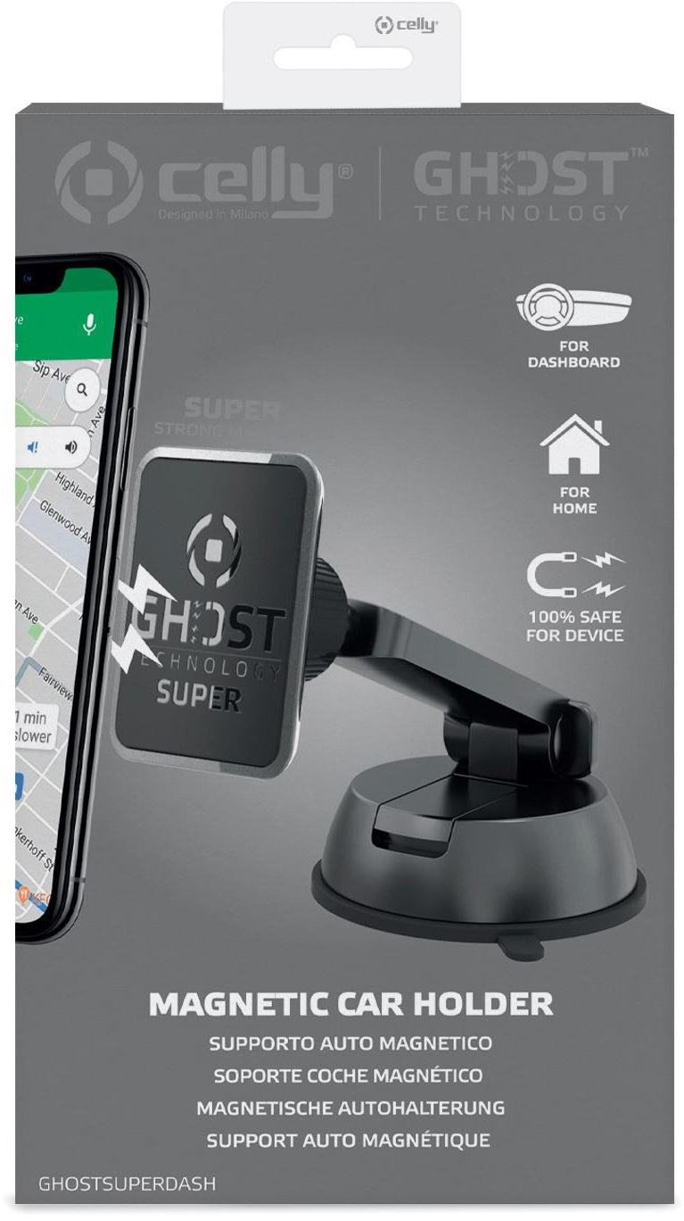 Celly Ghostsuperdash Universal Magnetic Car Holder Black