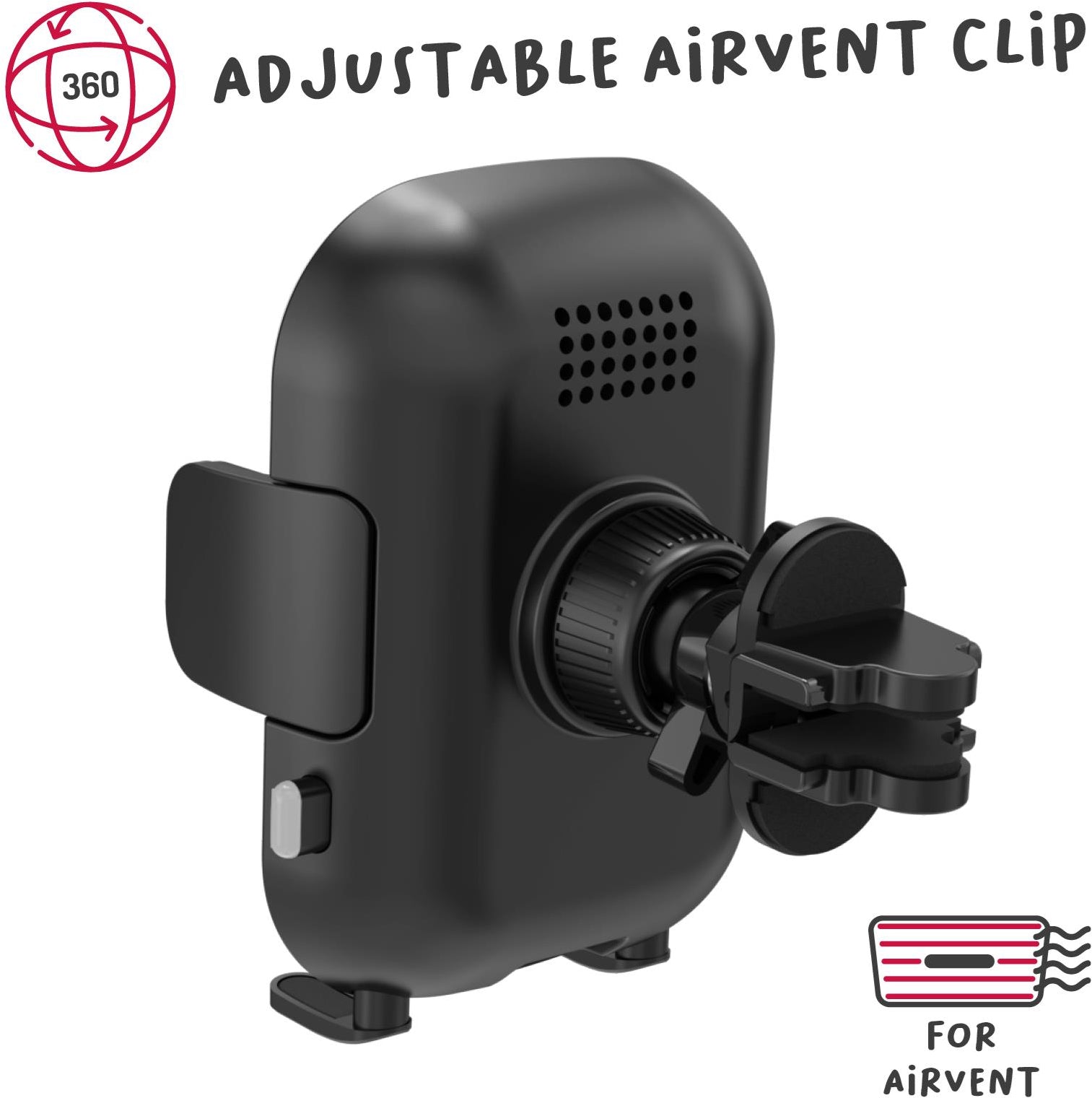 Celly Mountcharge15 Wireless Charger Car Holder 15W Black