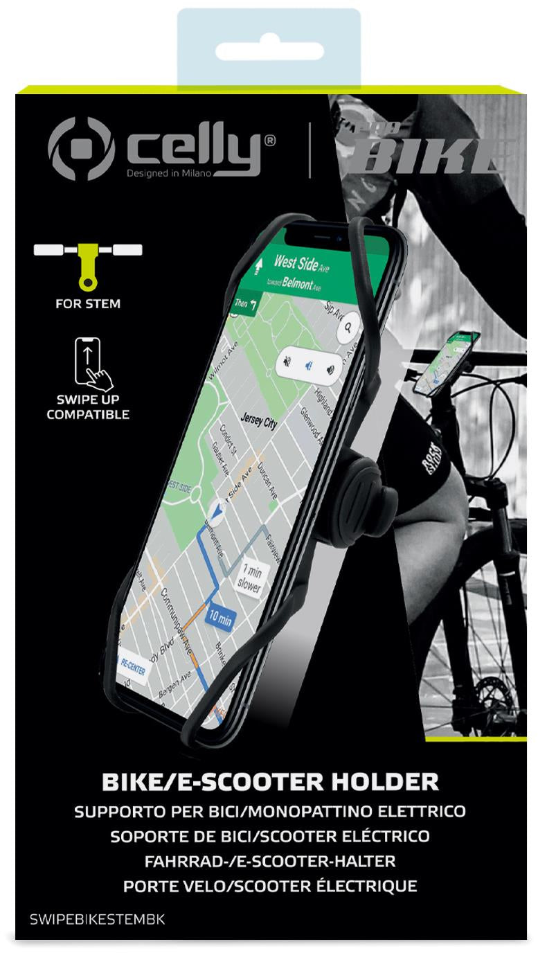 Celly Swipebikestem Universal Bike Holder Black