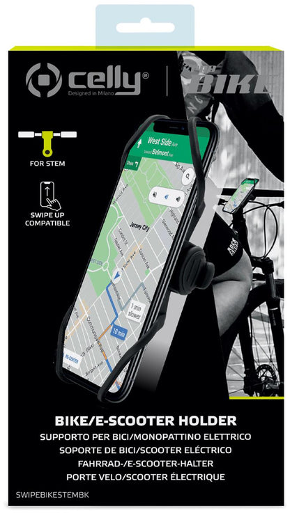 Celly Swipebikestem Universal Bike Holder Black
