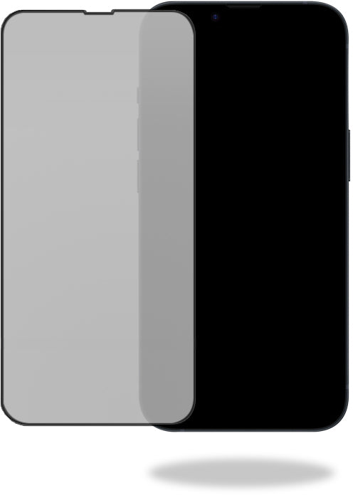 Mobilize Privacy Glass Screen Protector - Black Frame - For Apple Iphone 15 Pro