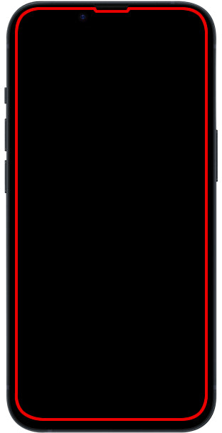 Mobilize Privacy Glass Screen Protector - Black Frame - For Apple Iphone 15 Pro