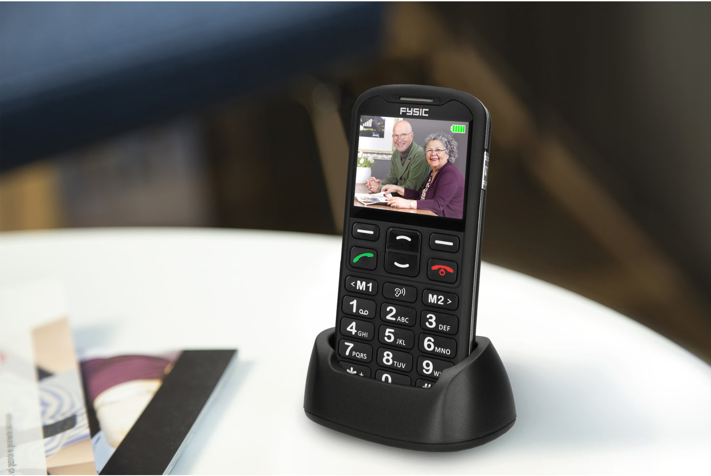 Fysic F10 Fysic Big Button Gsm 4G Black Actie Pakket 5+1 Gratis