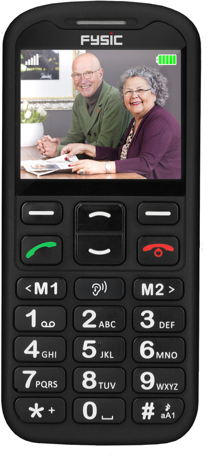 Fysic F10 Fysic Big Button Gsm 4G Black Actie Pakket 5+1 Gratis