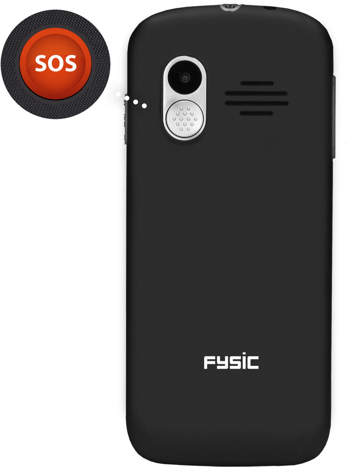 Fysic F10 Fysic Big Button Gsm 4G Black Actie Pakket 5+1 Gratis