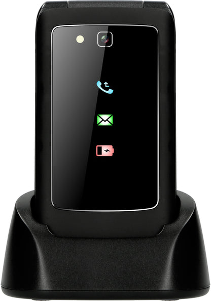 Fysic F15 Fysic Big Button Klap Gsm 4G Black Actie Pakket 5+1 Gratis