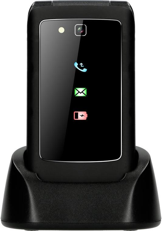 Fysic F15 Fysic Big Button Klap Gsm 4G Black Actie Pakket 5+1 Gratis
