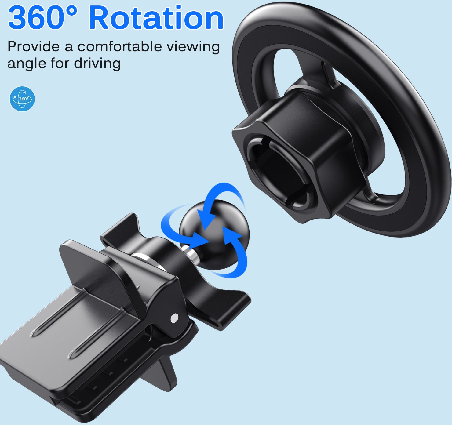 Celly Ghostmagpro Magsafe Car Holder Black