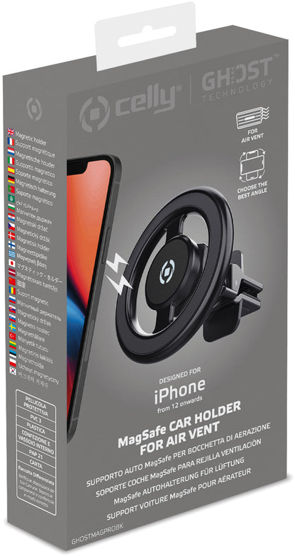 Celly Ghostmagpro Magsafe Car Holder Black