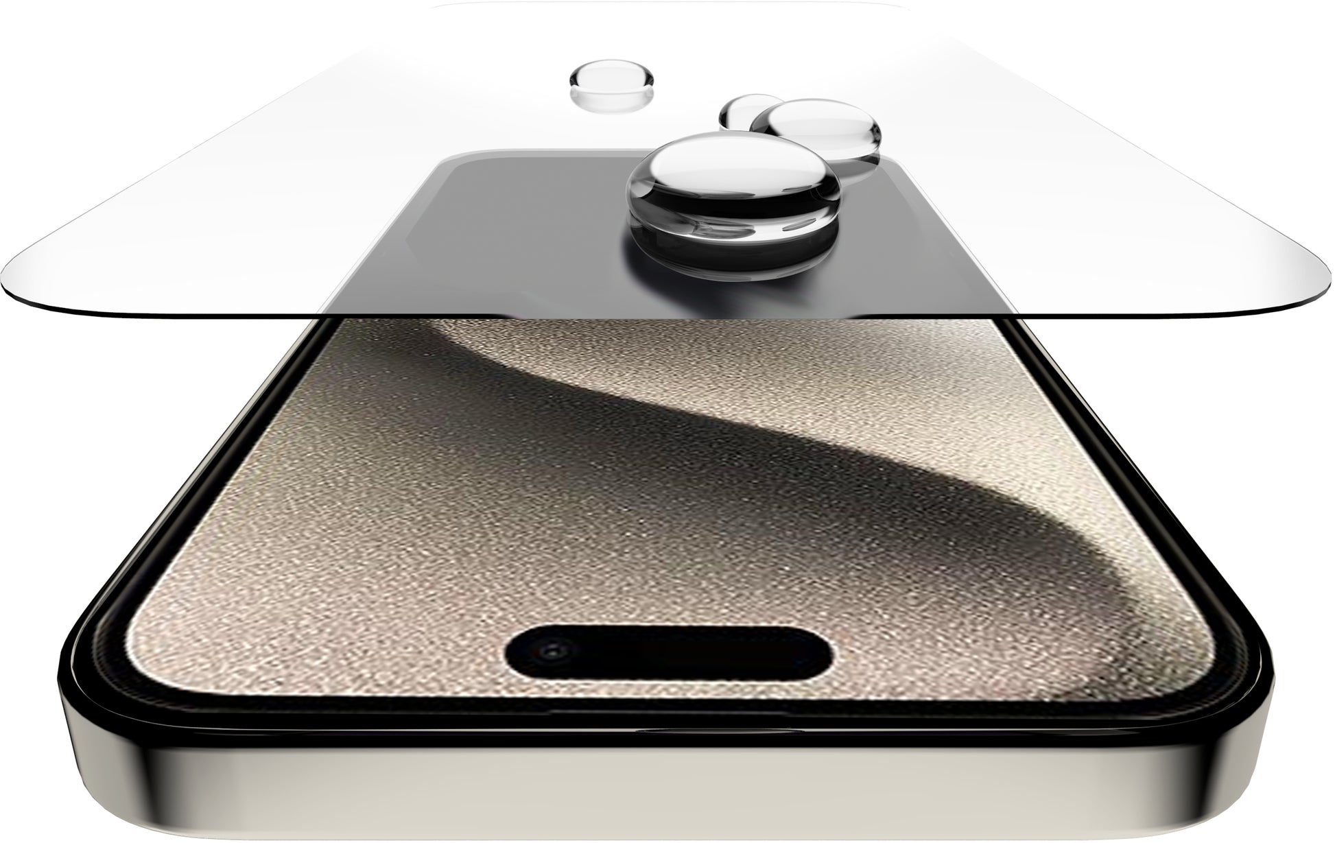 Itskins Supreme Glass Screen Protector With Alignment Tool Apple Iphone 15 Pro Clear