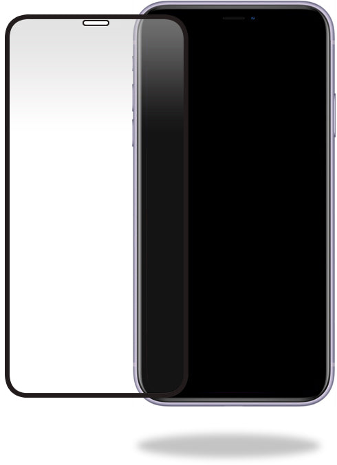 Mobilize Privacy Glass Screen Protector - Black Frame - For Apple Iphone Xr/11