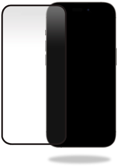 Mobilize Privacy Glass Screen Protector - Black Frame - For Apple Iphone 14 Pro