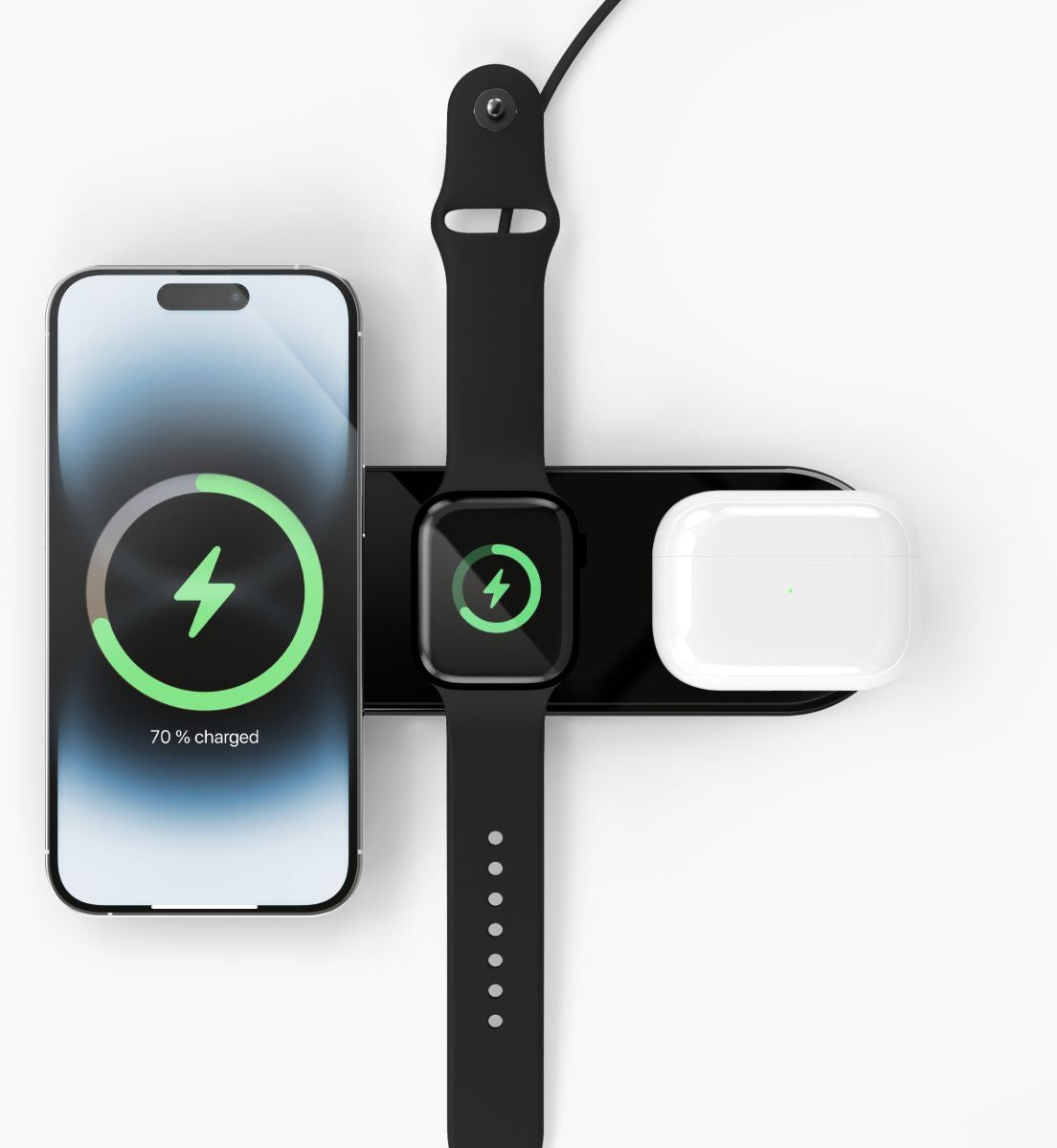 Vonmählen Aura Home 3In1 Wireless Charging Station Black