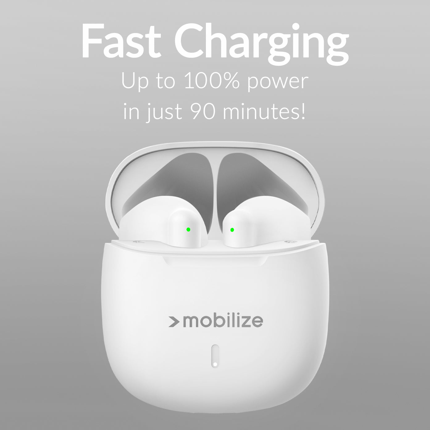 Mobilize Tws Earbuds White