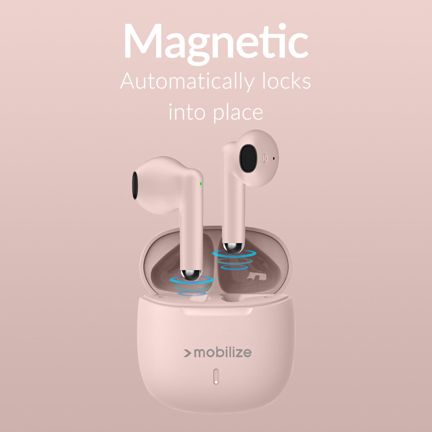 Mobilize Tws Earbuds Pastel Pink