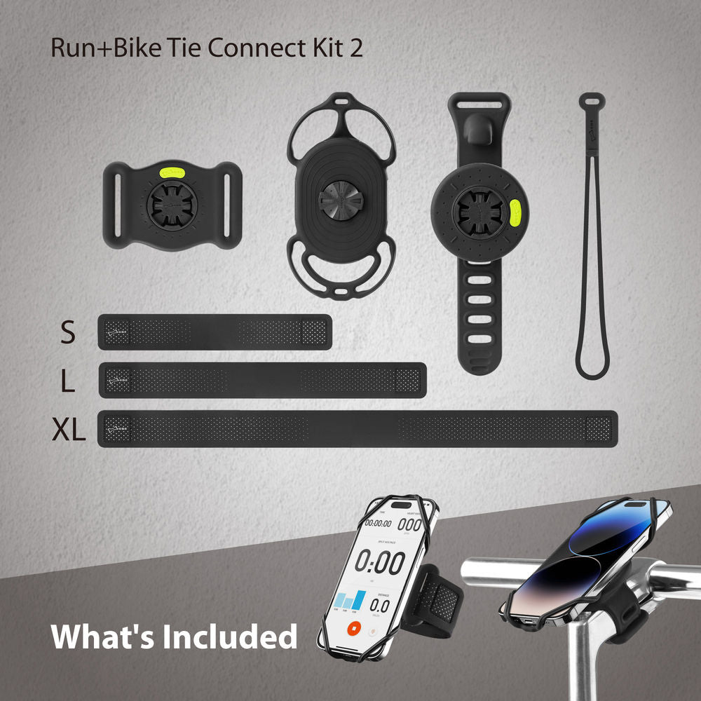 Bone Run+Bike Tie Connect Kit 2 Black