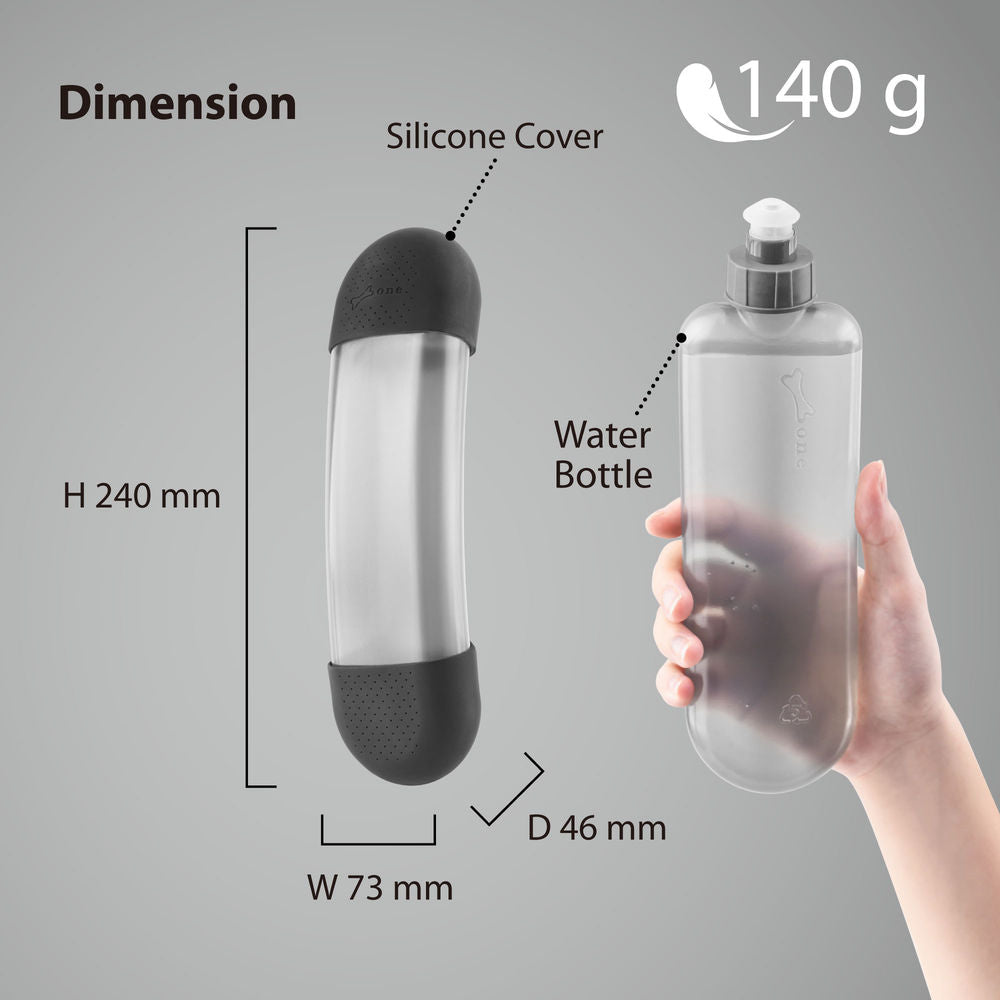 Bone Sport Bottle Clear/Black