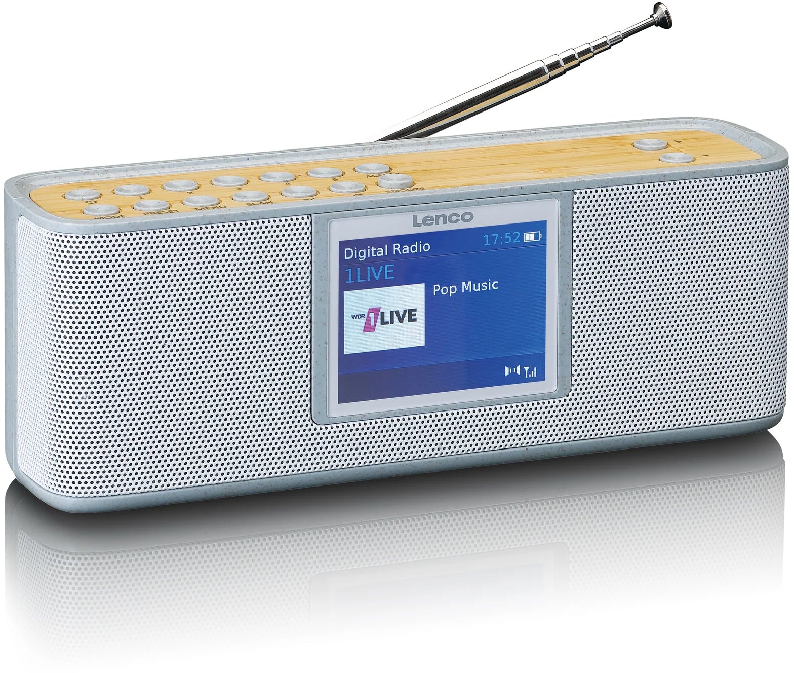 Lenco Pdr-046Gy Lenco Portable Eco Dab+ Bluetooth Radio Grey
