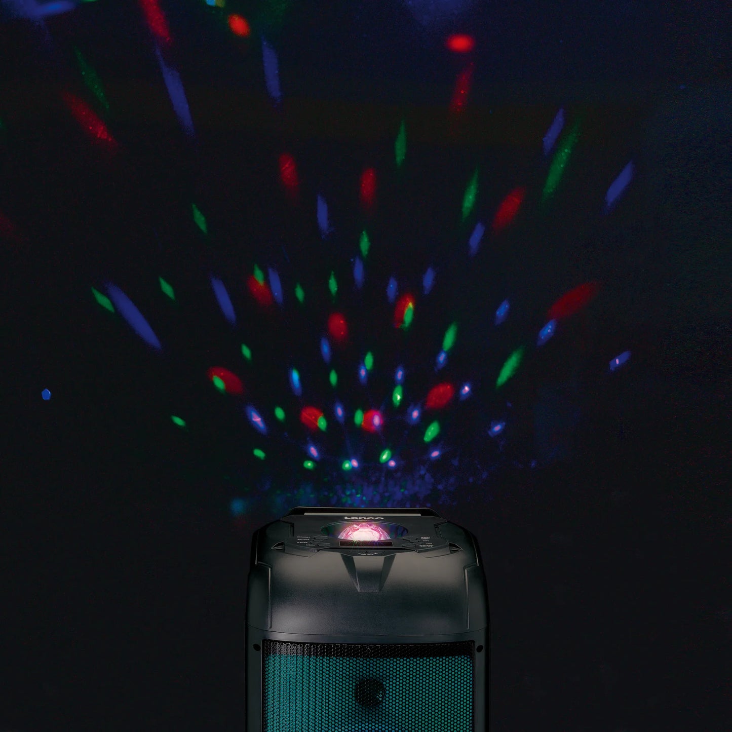 Lenco Pa-260Bk Lenco Bluetooth Party Speaker + Remote + 2 Microphones Black