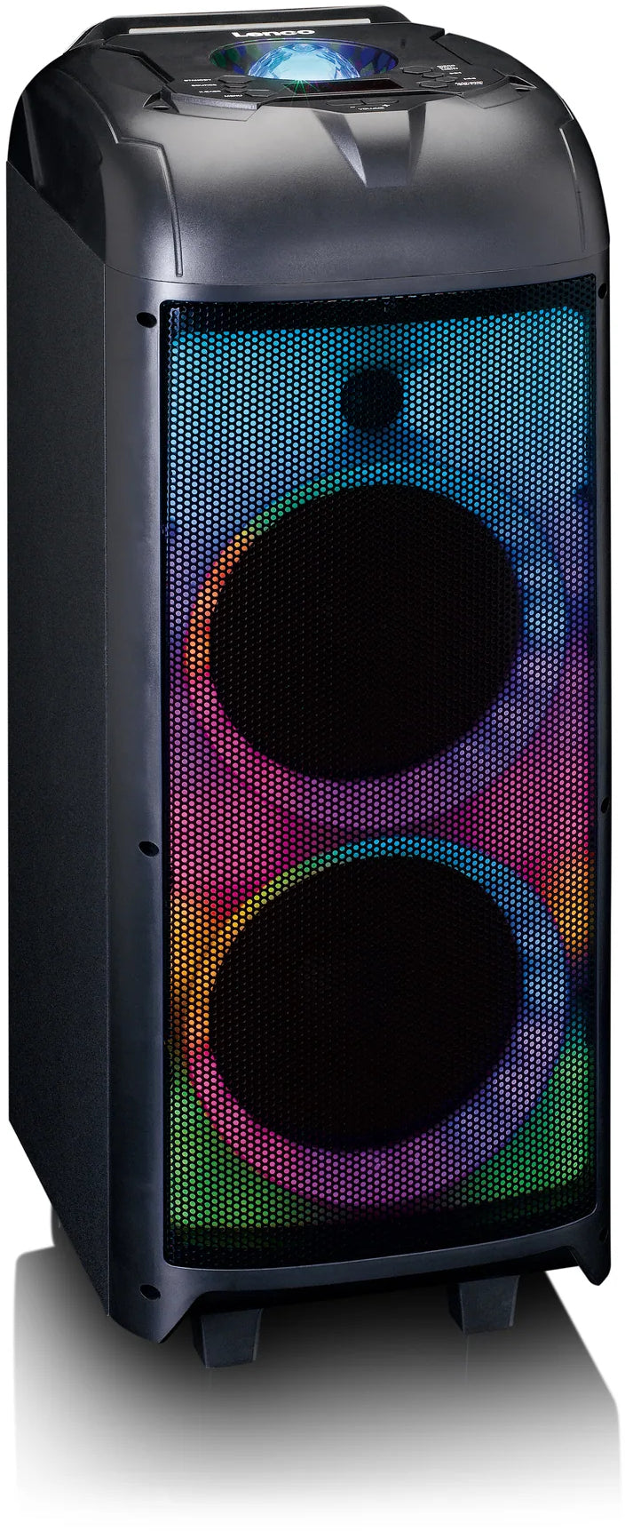 Lenco Pa-260Bk Lenco Bluetooth Party Speaker + Remote + 2 Microphones Black