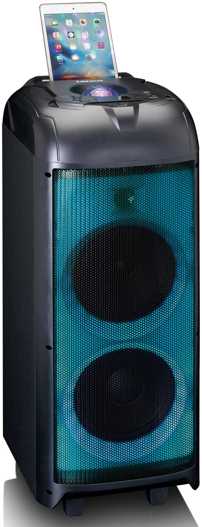 Lenco Pa-260Bk Lenco Bluetooth Party Speaker + Remote + 2 Microphones Black