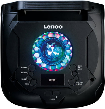 Lenco Pa-260Bk Lenco Bluetooth Party Speaker + Remote + 2 Microphones Black