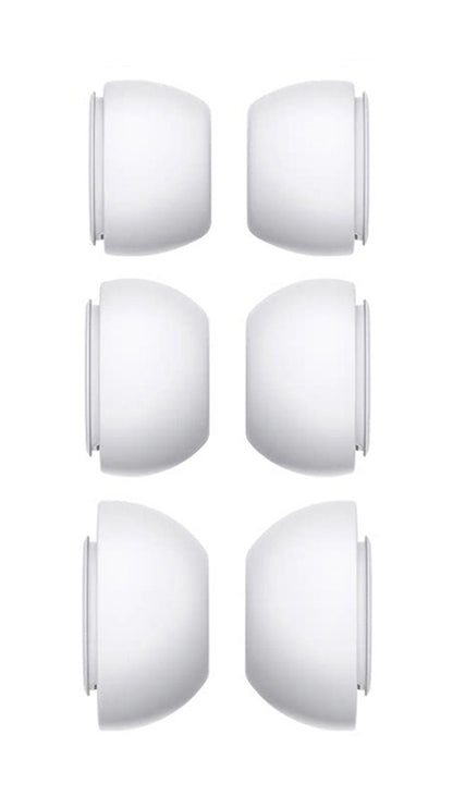 Xccess Silicon Replacement Ear Tips For Airpod Pro 1/2 Size S/M/L (3 Pair) White