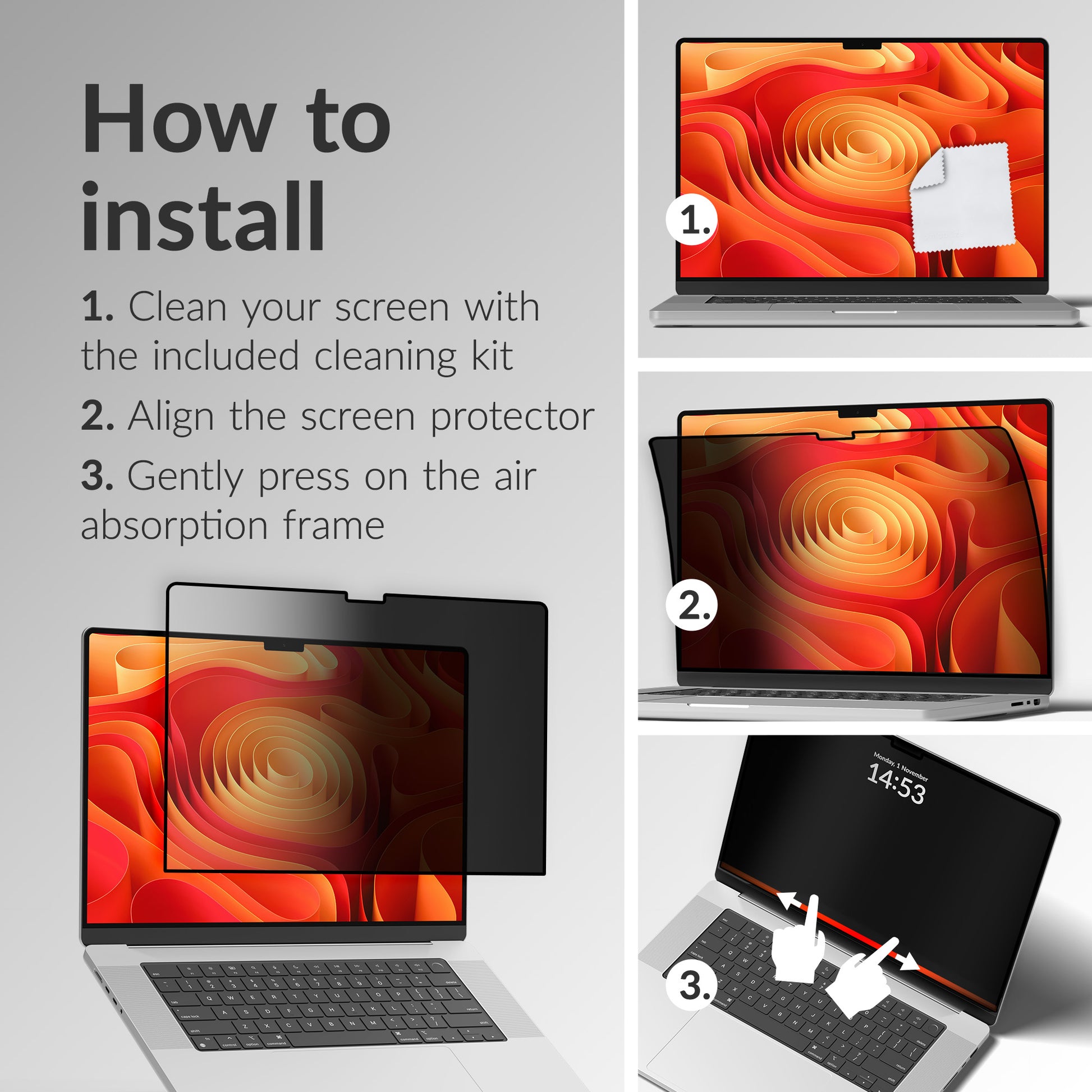 Mobilize Privacy Screen Protector For Apple Macbook Pro 16Inch (2021 - 2023)