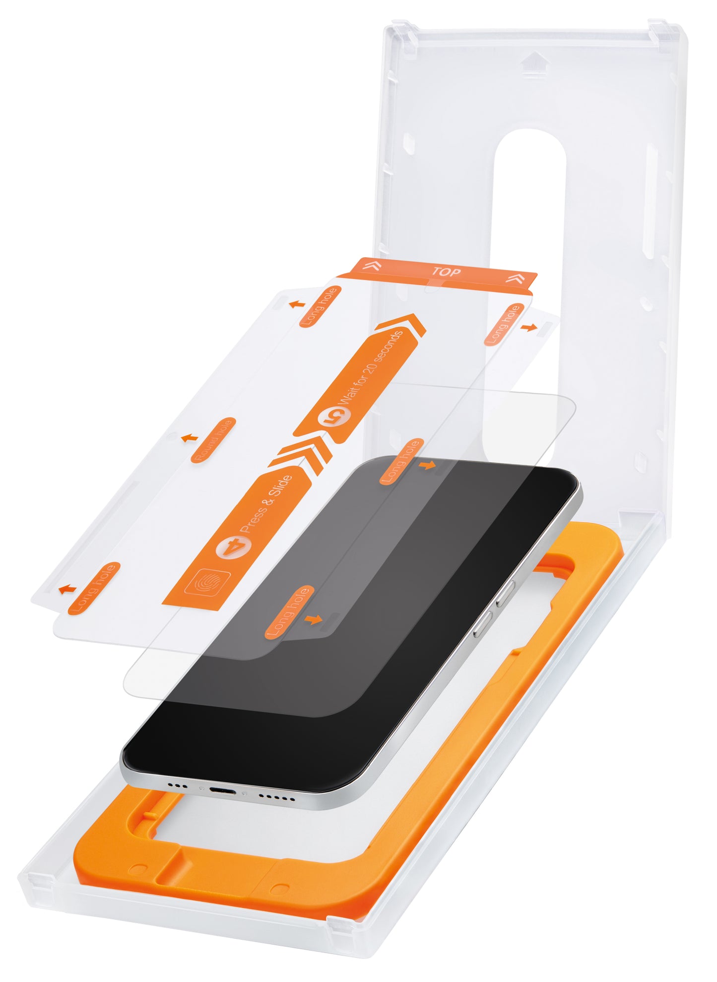 Mobilize Glass Screen Protector With Applicator For Apple Iphone Xr/11 Black Frame