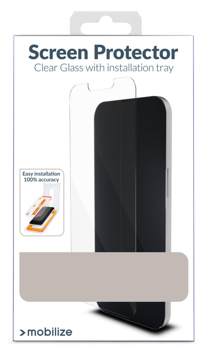Mobilize Glass Screen Protector With Applicator For Apple Iphone Xr/11 Black Frame